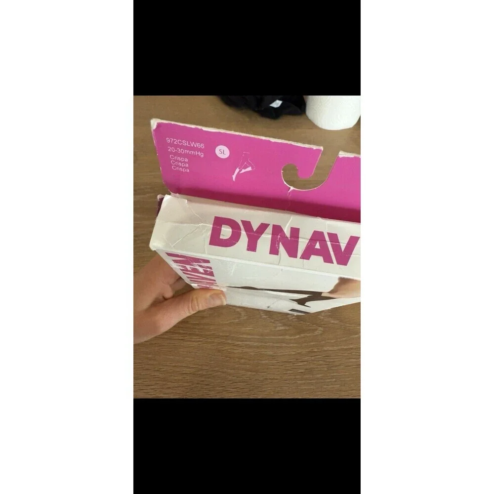 Dynaven Closed Toe Knee High Compression Stockings Small SL 20-30 Mmhg Beige Tan